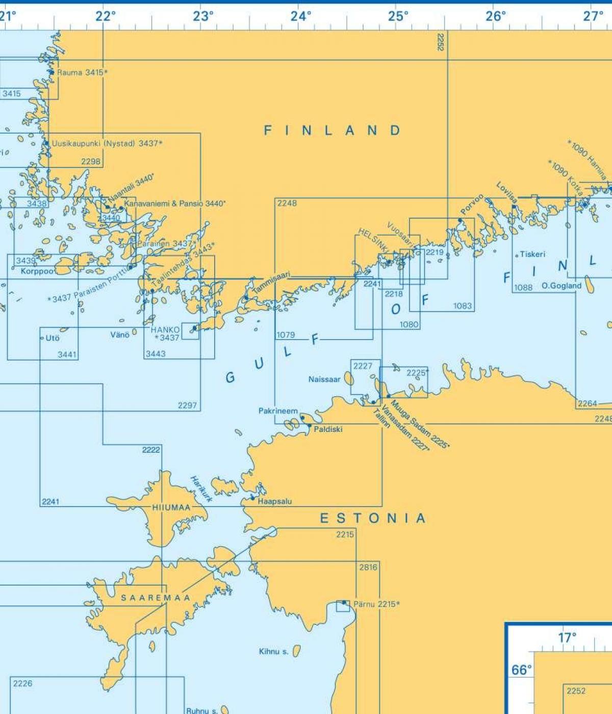 نقشه از خلیج فنلاند