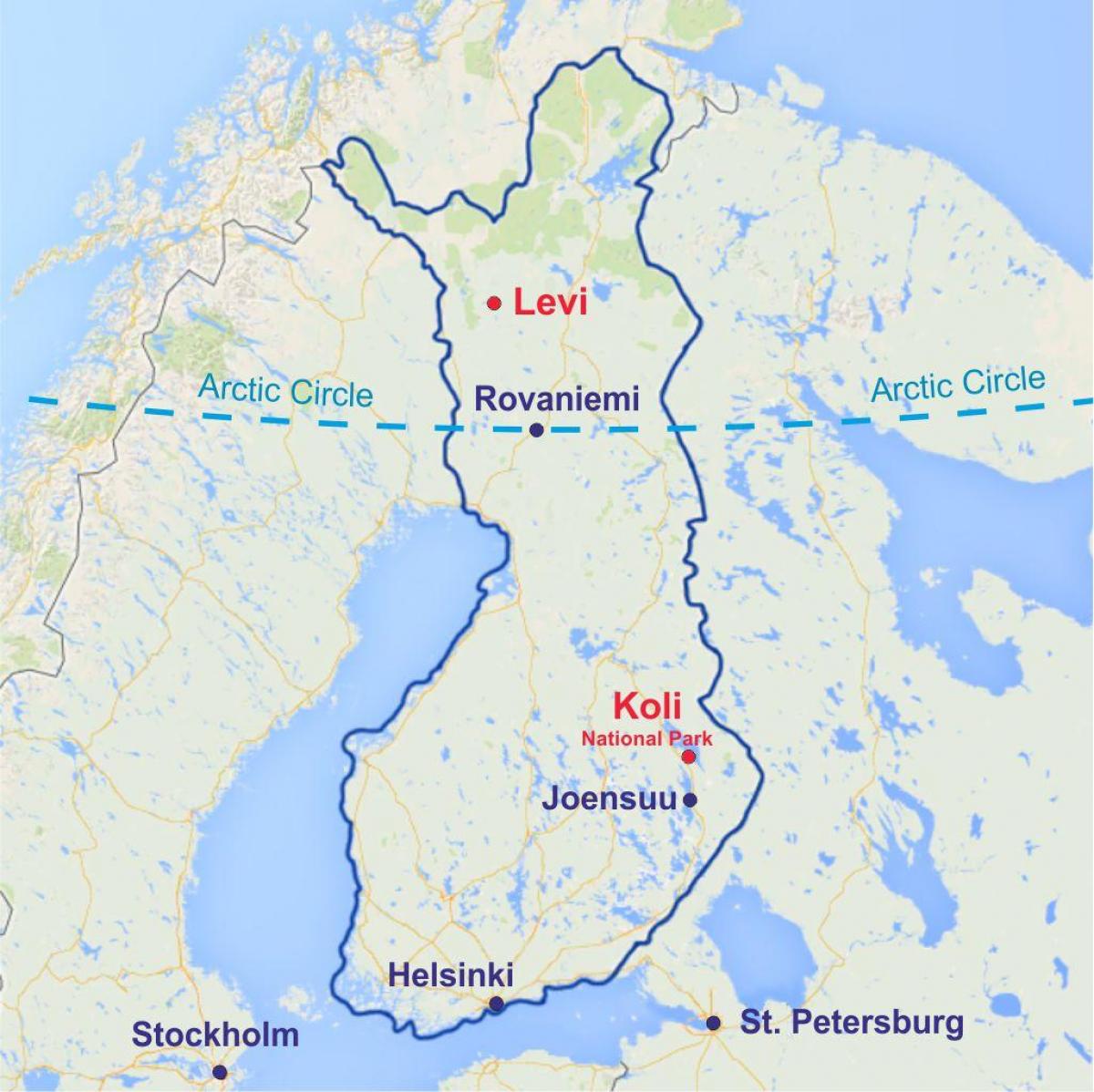 فنلاند لوی نقشه