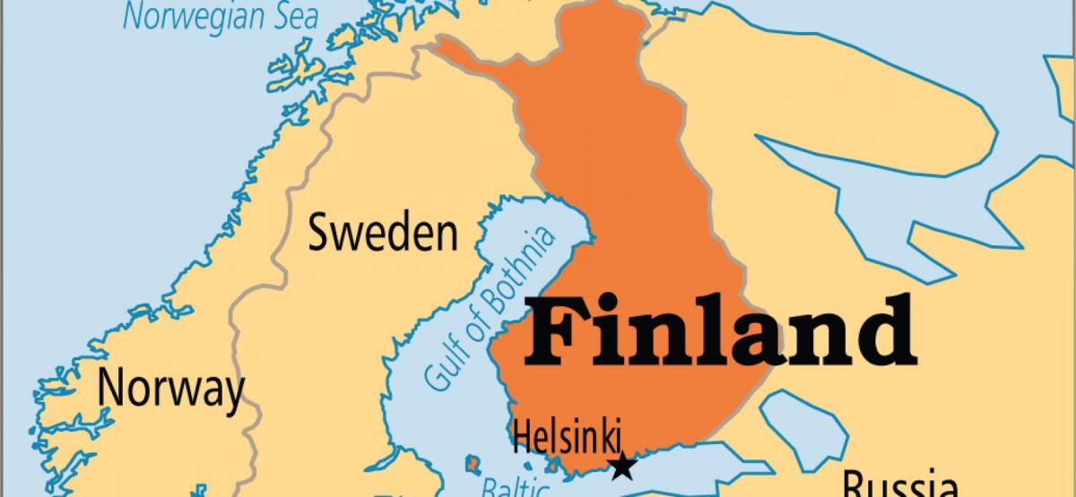 نقشه از هلسینکی فنلاند